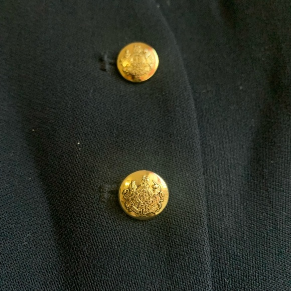 Lauren Ralph Lauren Navy Blue Vest with Gold Buttons - Picture 4 of 9